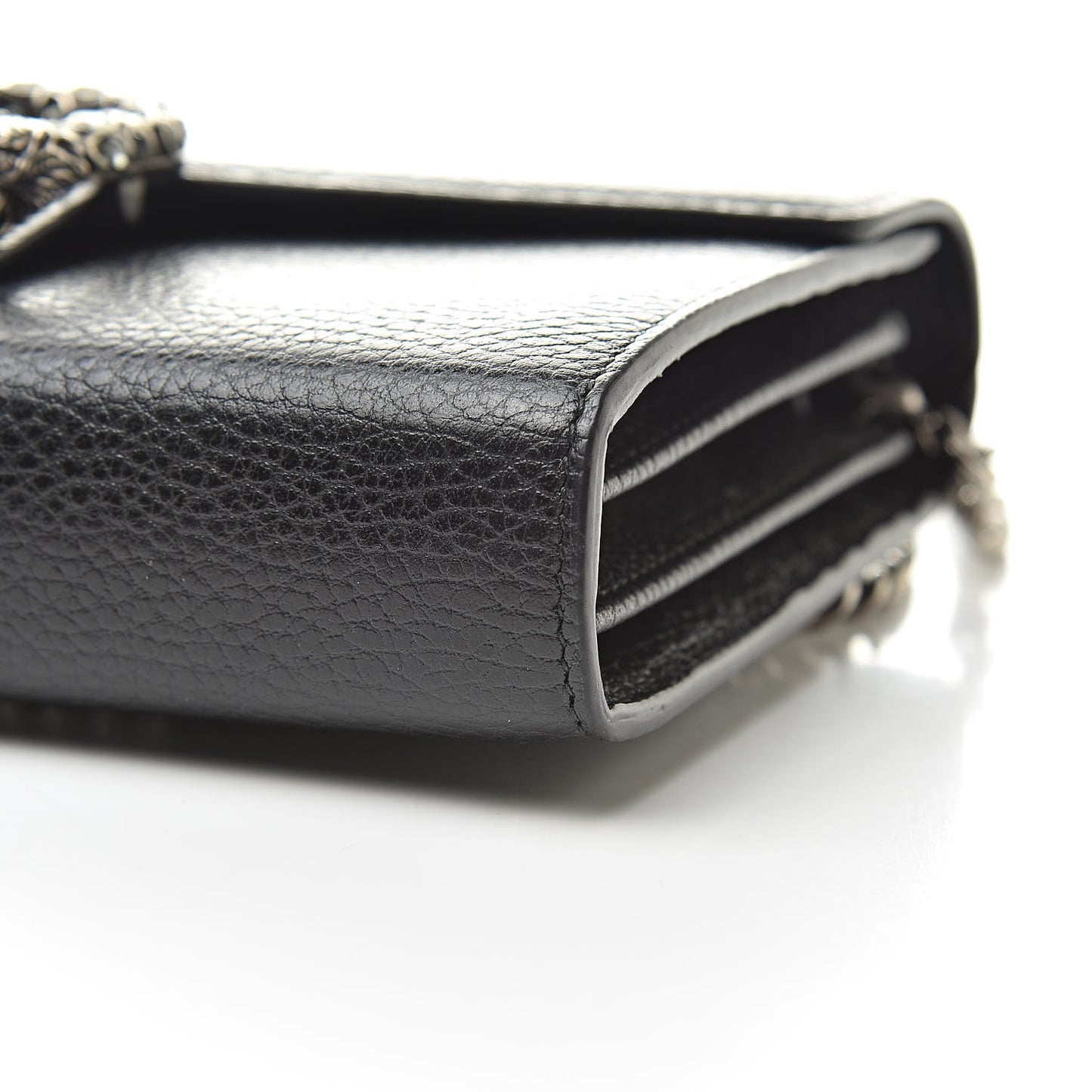 Calfskin Mini Dionysus Chain Wallet Black