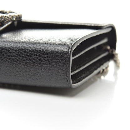 Gucci Calfskin Mini Dionysus Chain Wallet Black 10 of 13