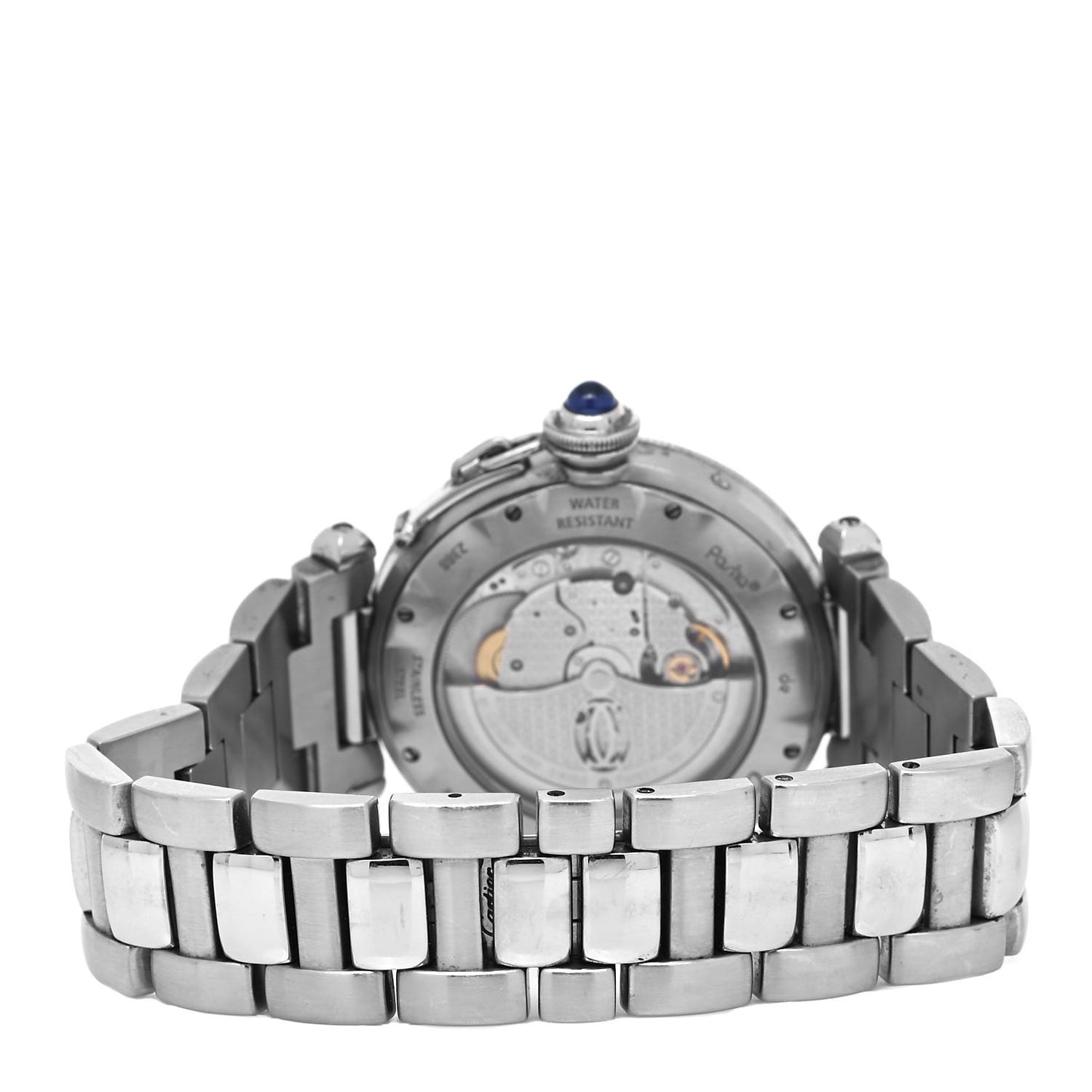 Stainless Steel 38mm Pasha C GMT Chronograph Automatic Watch