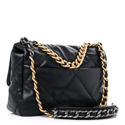 Chanel Lambskin Quilted Medium Chanel 19 Flap Black 3 of 11