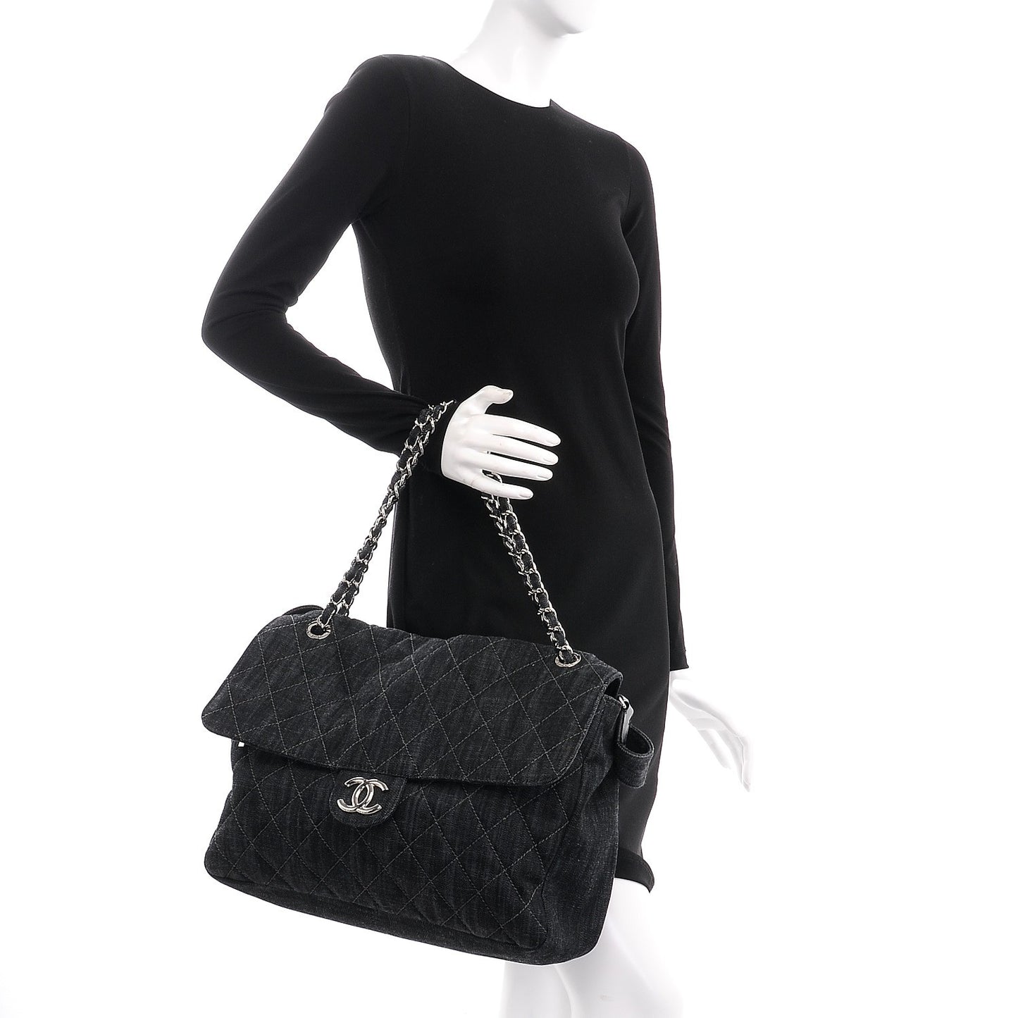 Denim Quilted Stretch Spirit Messenger Bag