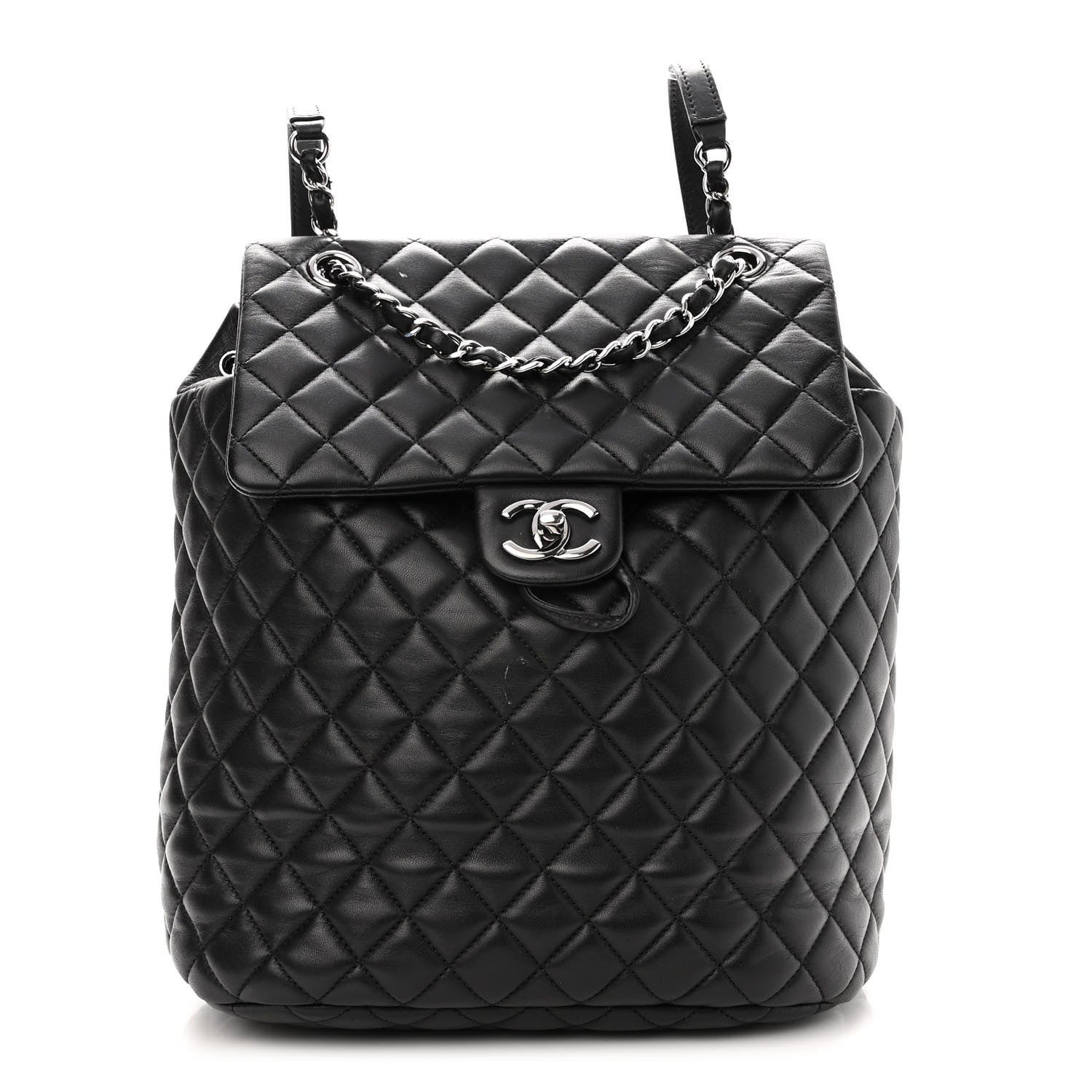 Chanel Lambskin Quilted Large Urban Spirit Backpack Black 1 of 12