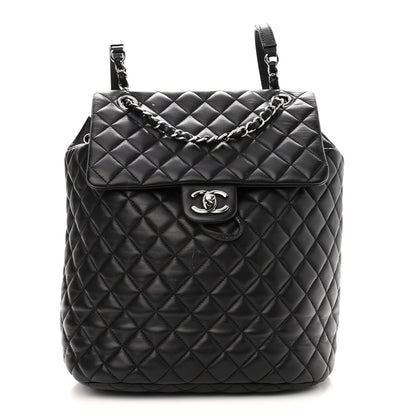 Chanel Lambskin Quilted Large Urban Spirit Backpack Black 1 of 12