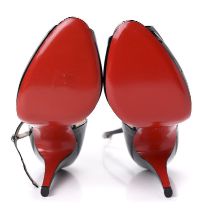 Christian Louboutin Patent Claudia 120 Pumps 39 Black 5 of 8