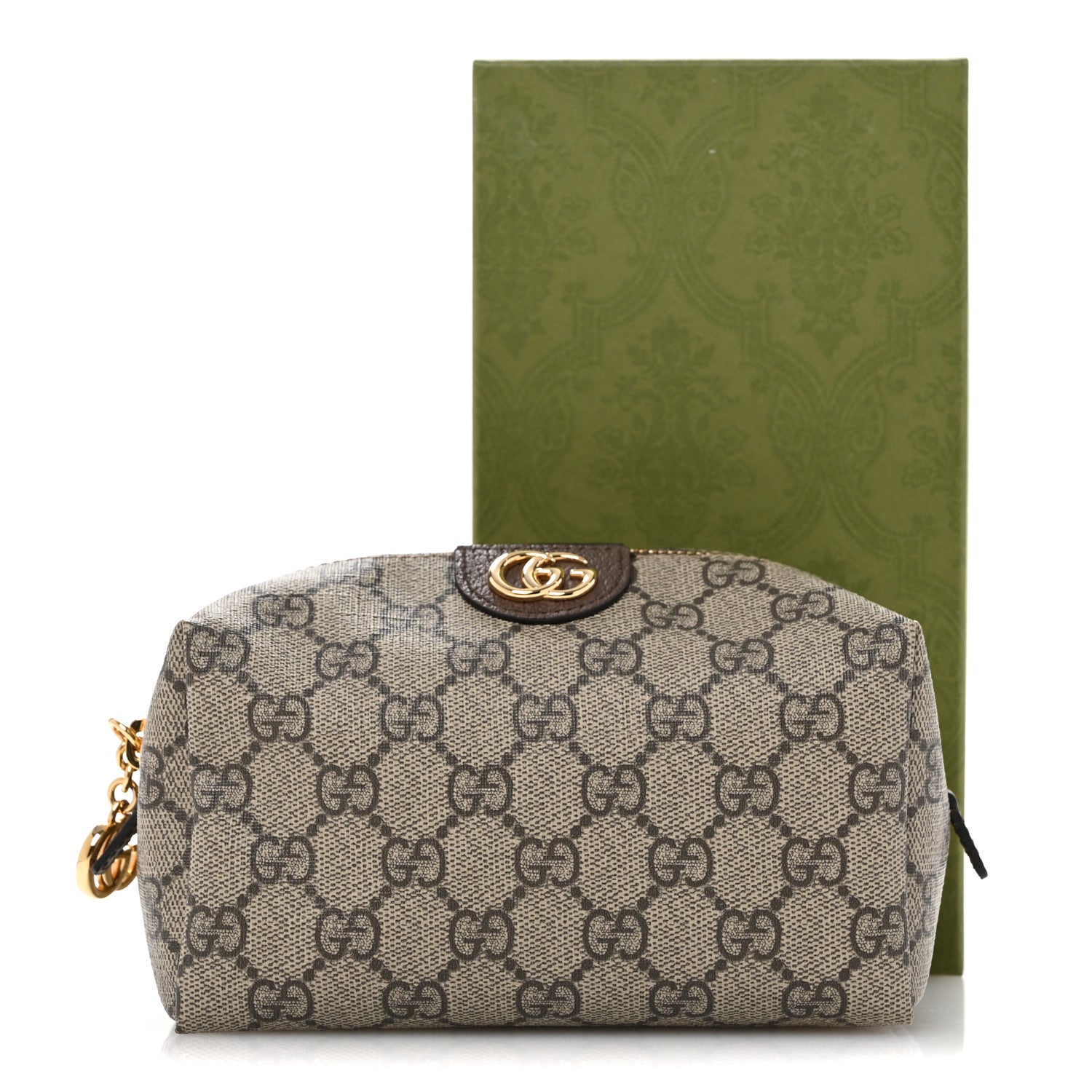 Gucci Soft GG Supreme Monogram Calfskin Medium Ophidia Cosmetic Case Beige Ebony New Acero 8 of 8