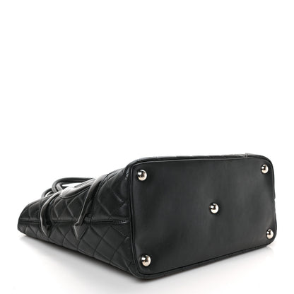 Chanel Calfskin Quilted Large Cambon Tote Black 4 of 9