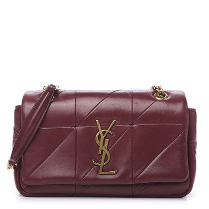 Saint Laurent Lambskin Patchwork Monogram Small Jamie Rouge Legion 1 of 12