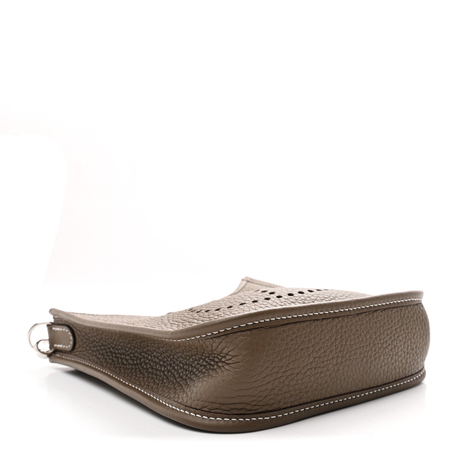 Hermes Taurillon Clemence Amazone Evelyne TPM Etoupe Bleu Indigo 3 of 10