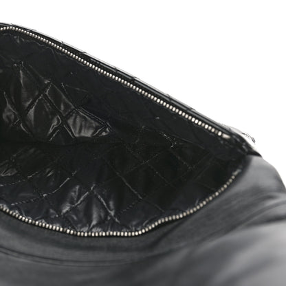 Chanel Patent Calfskin Quilted Beauty CC Clutch Black 5 of 10