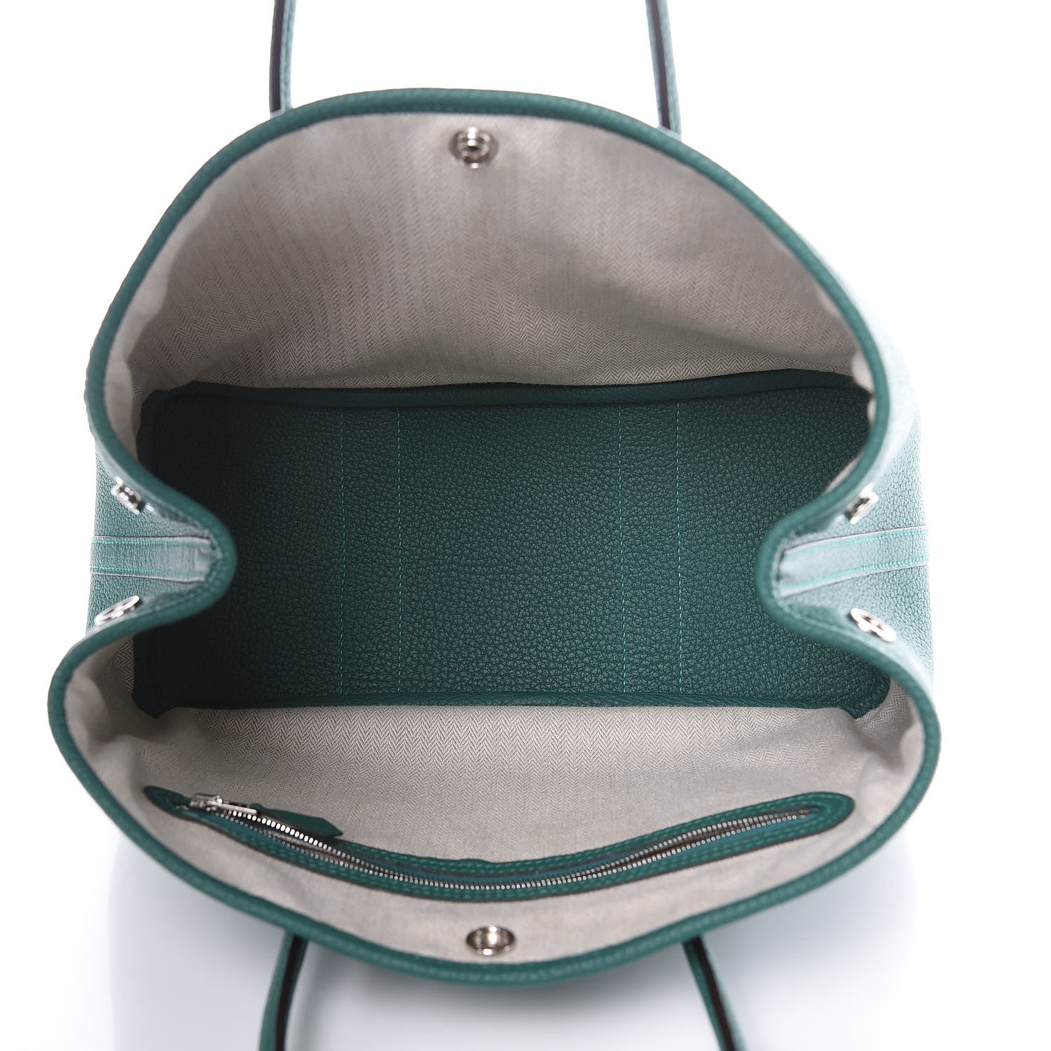 Hermes Negonda Garden Party Tote 30 TPM Malachite 5 of 10
