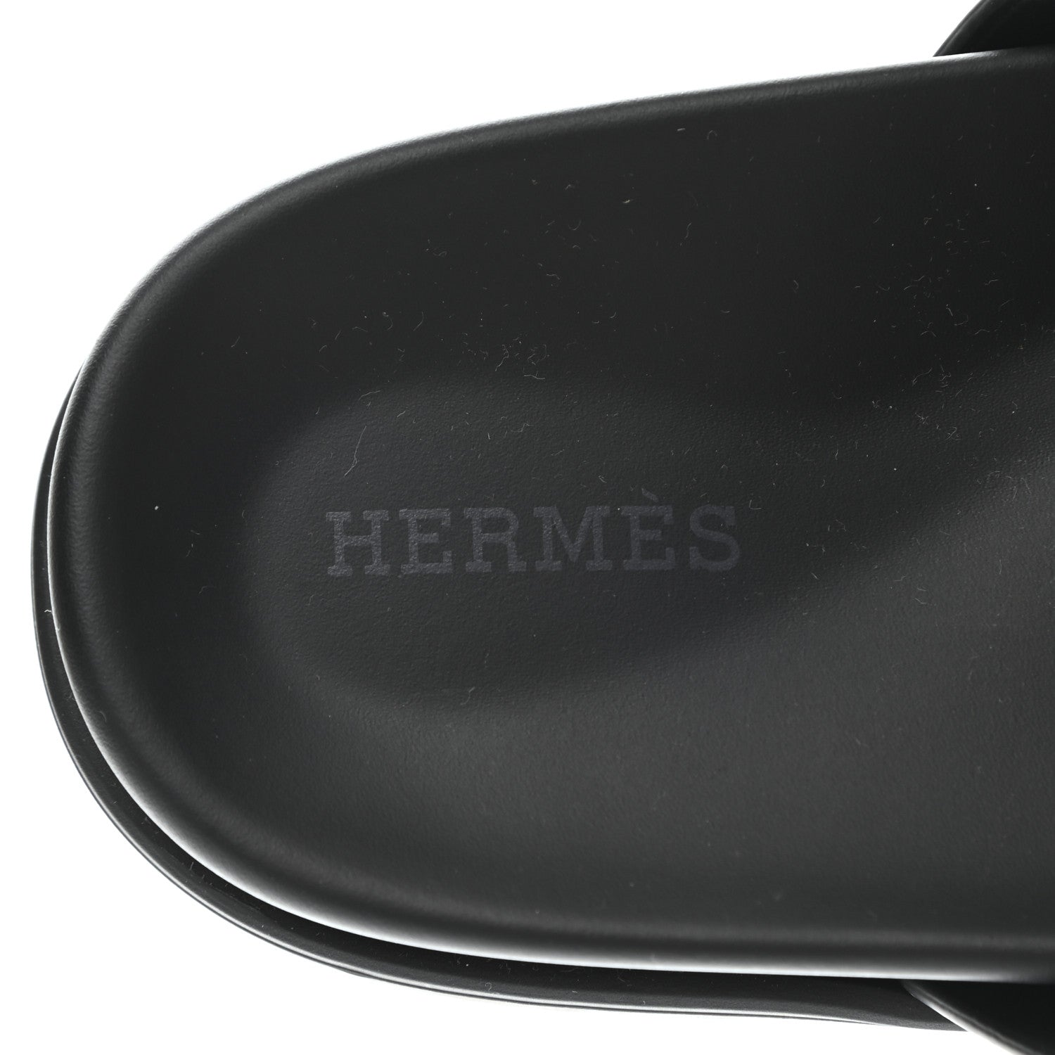 Hermes Calfskin Womens Chypre Sandals 37 Black 6 of 9