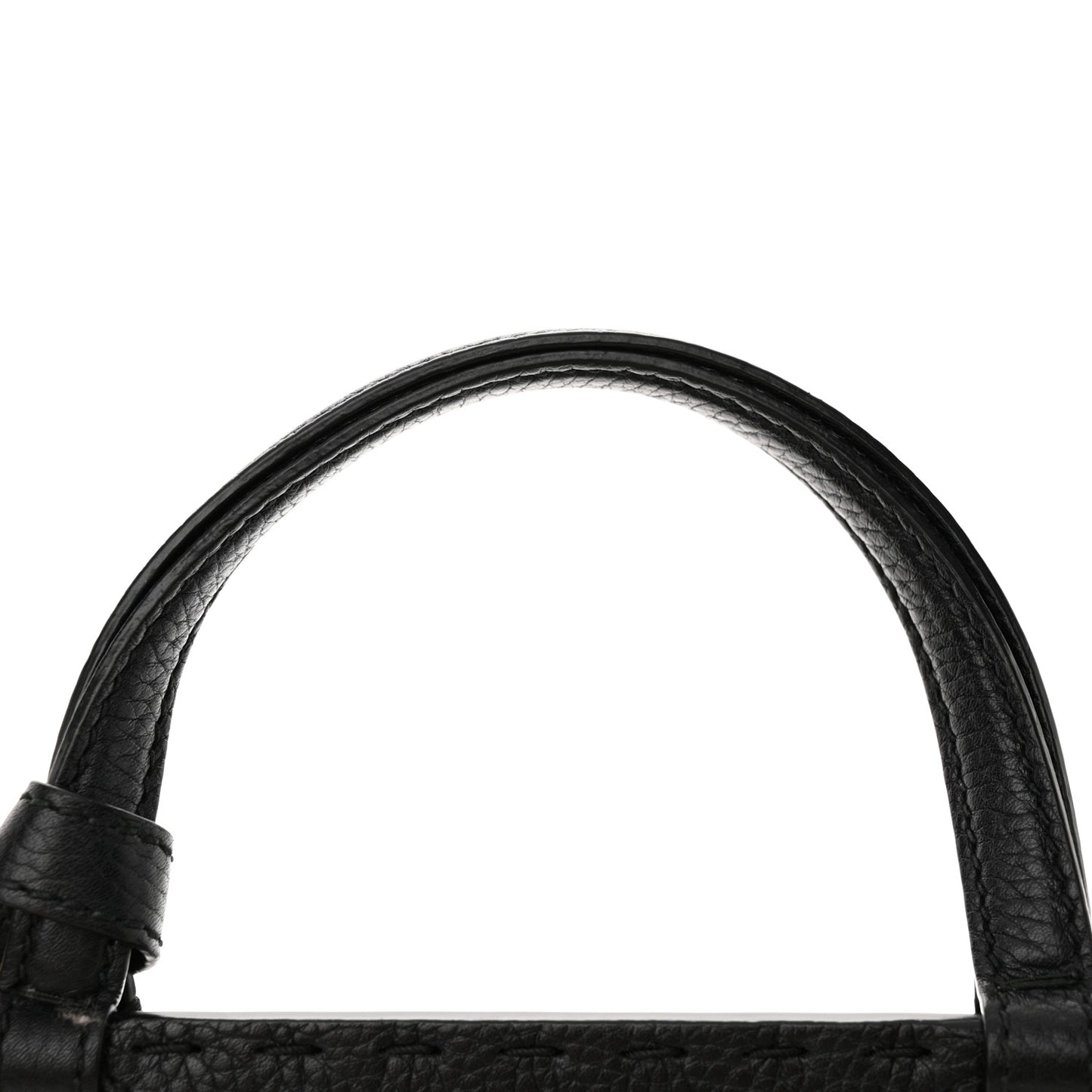 Calfskin Small GG Marmont Top Handle Bag Black