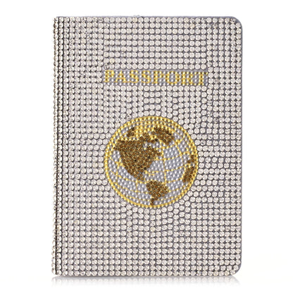 Judith Leiber Crystal Traveler Passport Holder Silver 1 of 6