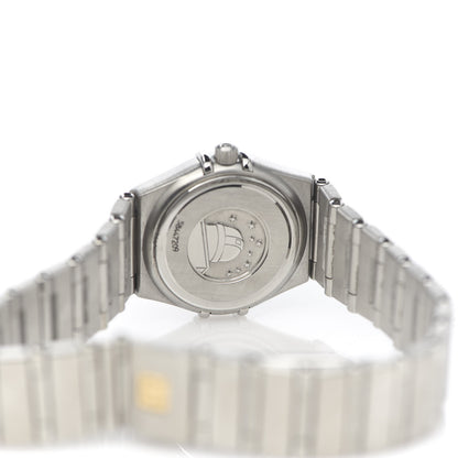 Omega Stainless Steel Diamond Bezel Mother of Pearl 22mm Constellation Quartz Watch 1460.75.00 10 of 14