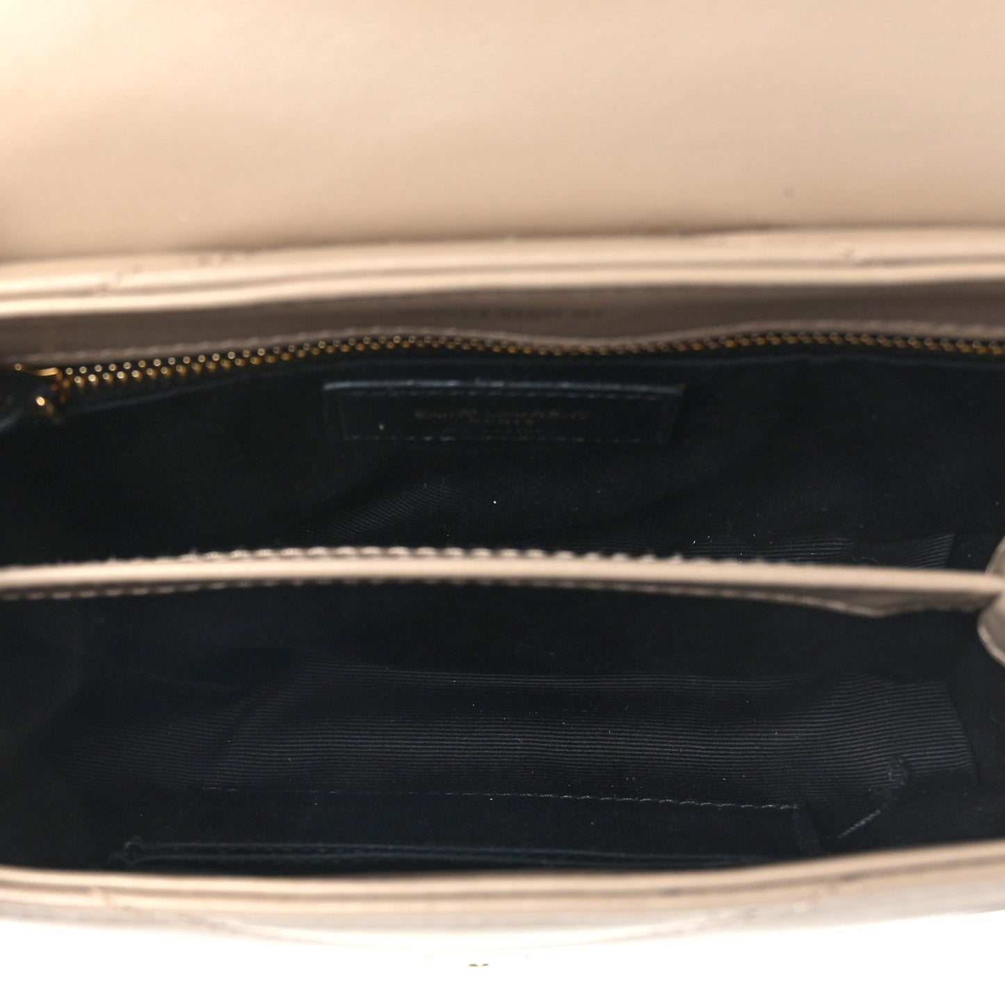 Calfskin Y Quilted Monogram Toy Loulou Crossbody Bag Dark Beige