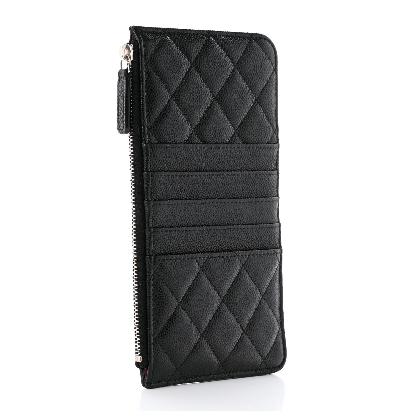Caviar Quilted Classic iPhone Pouch Black