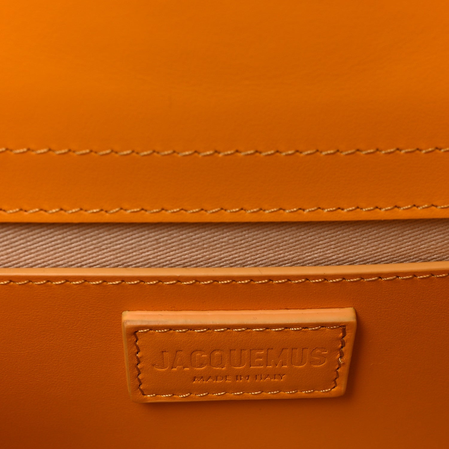 Jacquemus Smooth Calfskin Le Grand Bambino Dark Orange 6 of 9