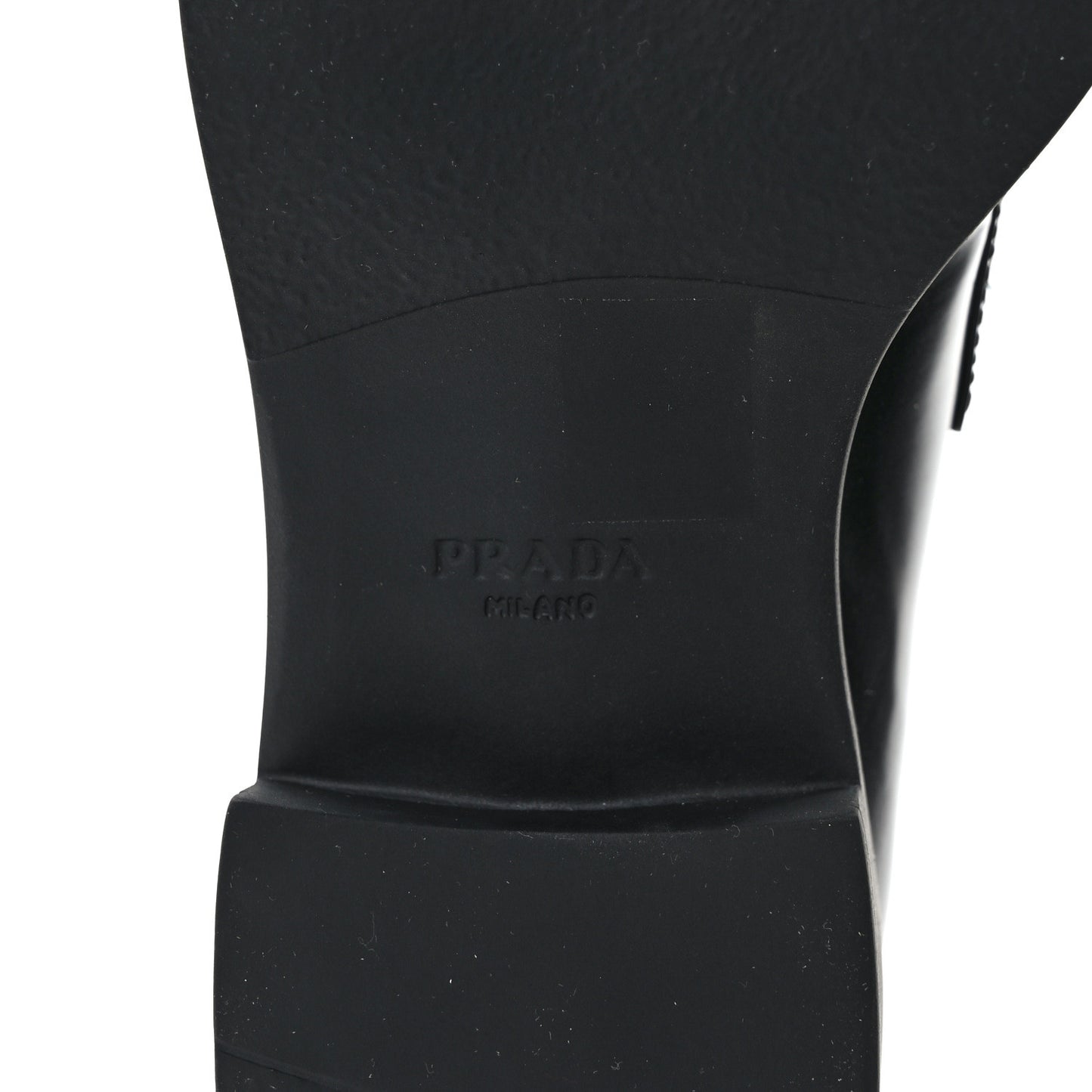 Spazzolato Metal Triangle Logo 50mm Loafers 38 Black