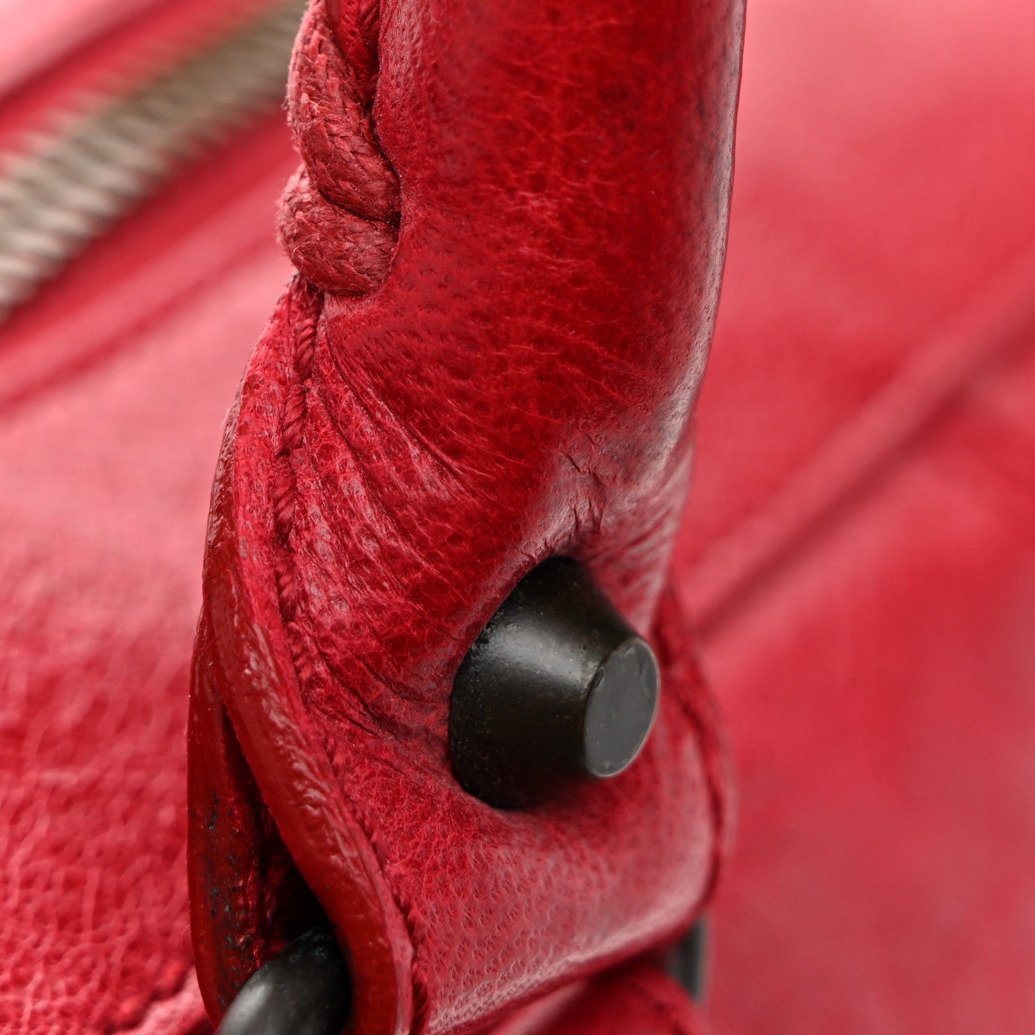Balenciaga Agneau Classic Hardware Weekender Rouge Coquelicot 13 of 15