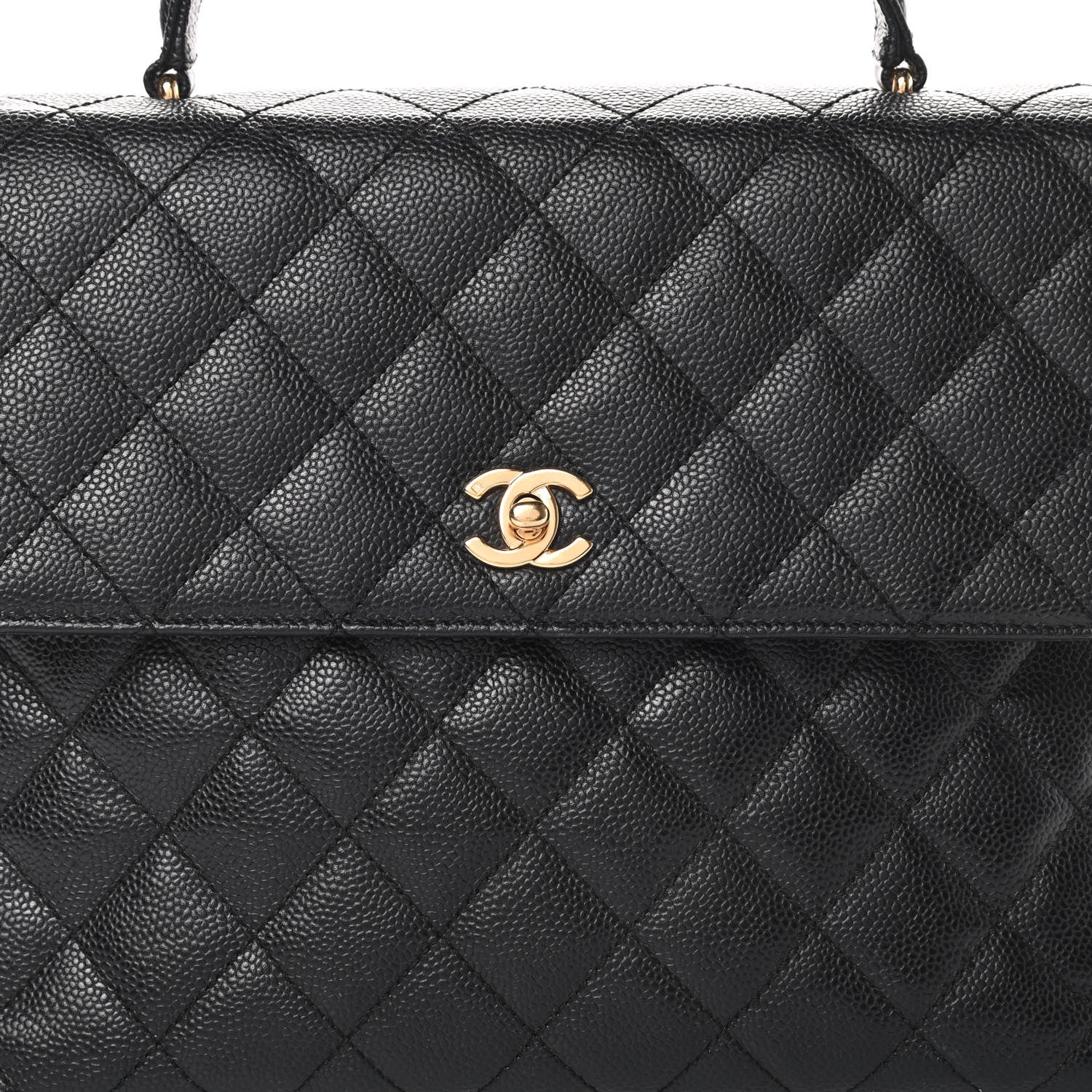 Chanel Caviar Quilted Jumbo Kelly Flap Black 8 of 11