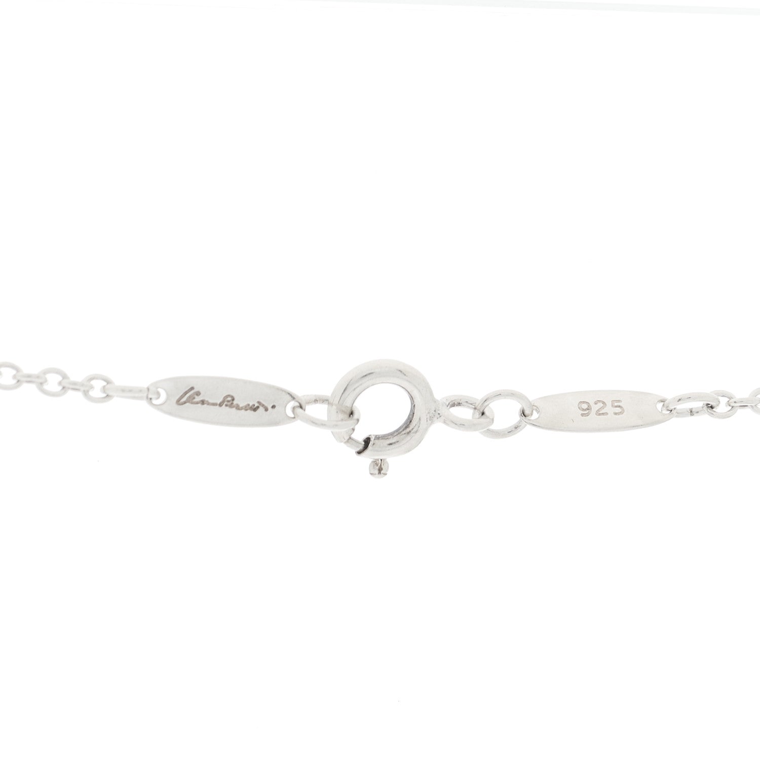 Tiffany Sterling Silver 22mm Elsa Peretti Open Heart Pendant Necklace 4 of 6