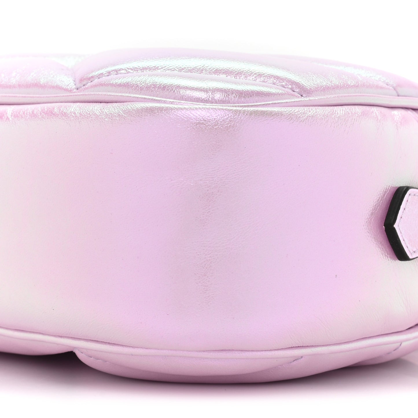 Iridescent Nappa Chevron Matelasse Small GG Marmont Chain Shoulder Bag Iridescent Escape Pink
