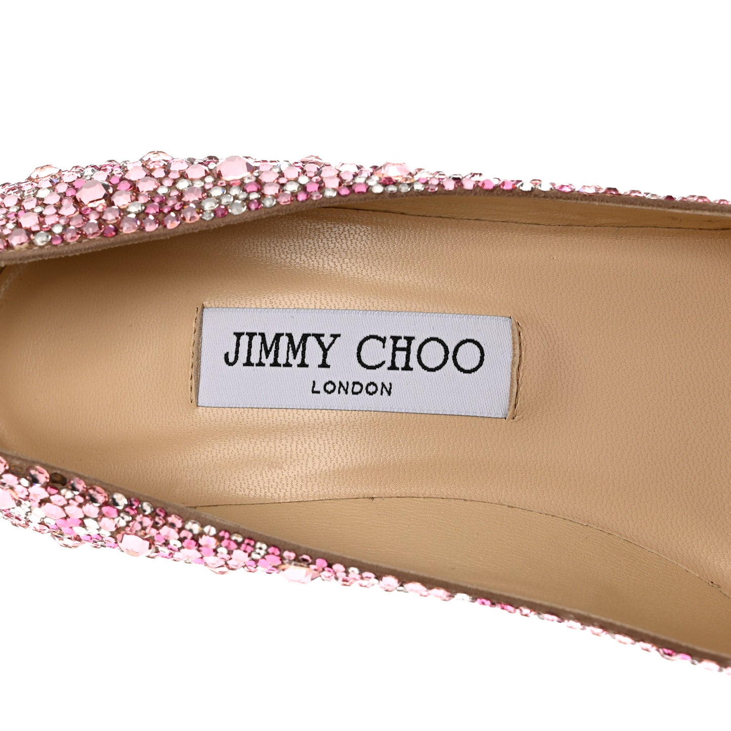 Suede Crystal Alia Pumps 39.5 Rose Mix