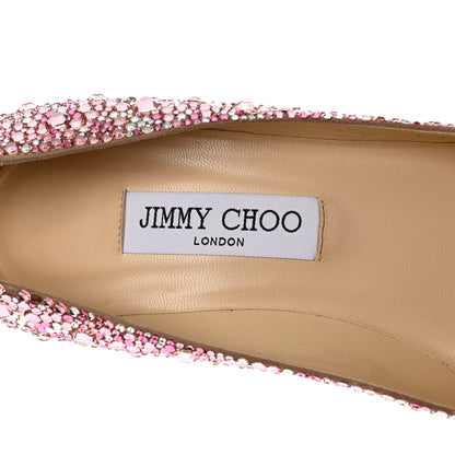 Jimmy Choo Suede Crystal Alia Pumps 39.5 Rose Mix 10 of 11