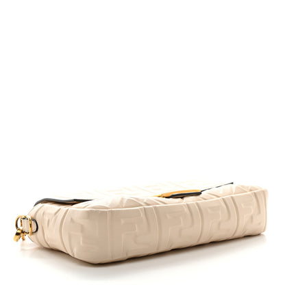 Fendi Nappa FF 1974 Embossed Baguette Camelia 4 of 11