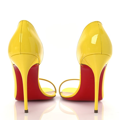 Christian Louboutin Patent Toboggan 100 Pumps 40.5 Sun 6 of 12