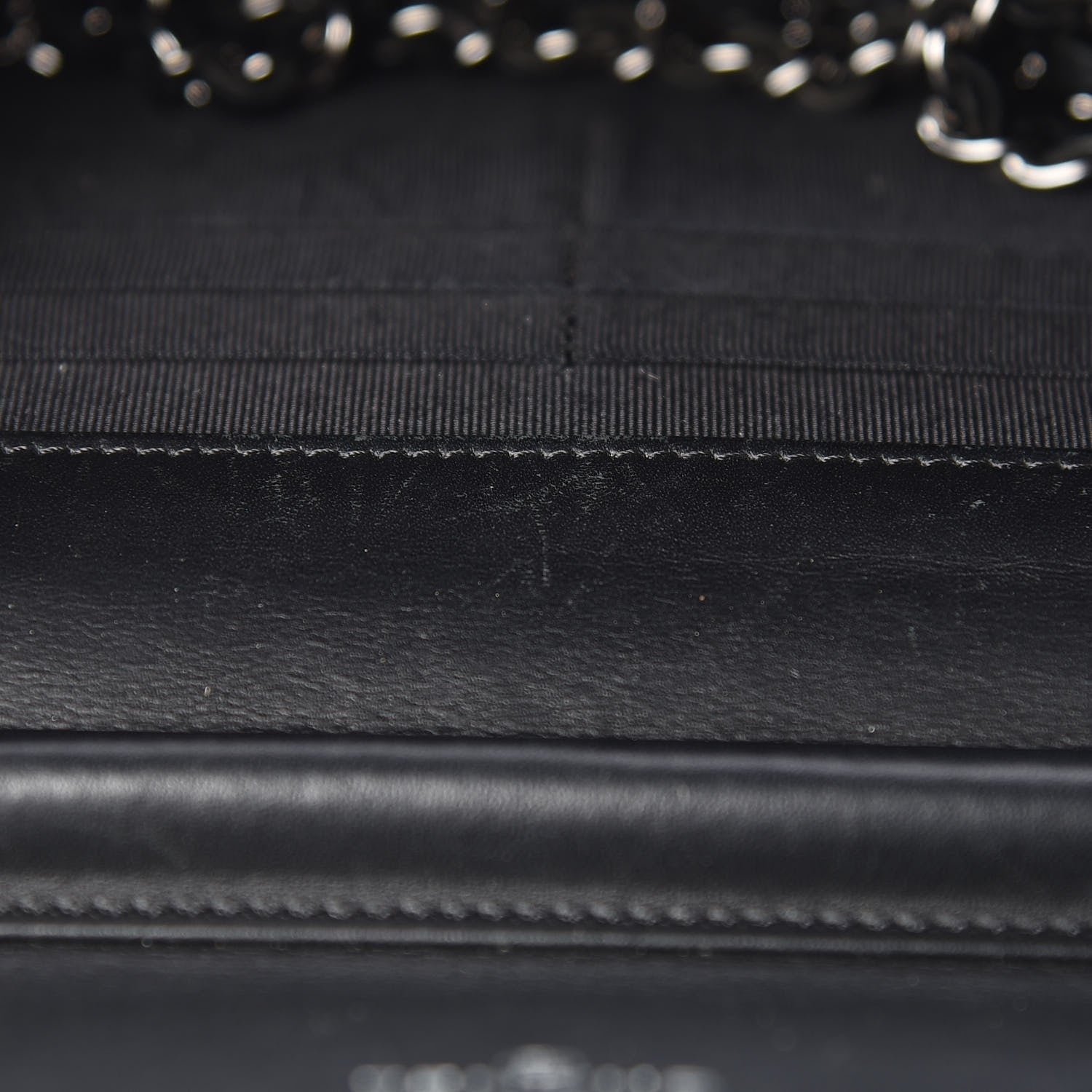 Chanel Patent Quilted Wallet On Chain WOC Black 13 of 14