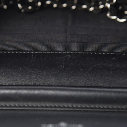 Chanel Patent Quilted Wallet On Chain WOC Black 13 of 14