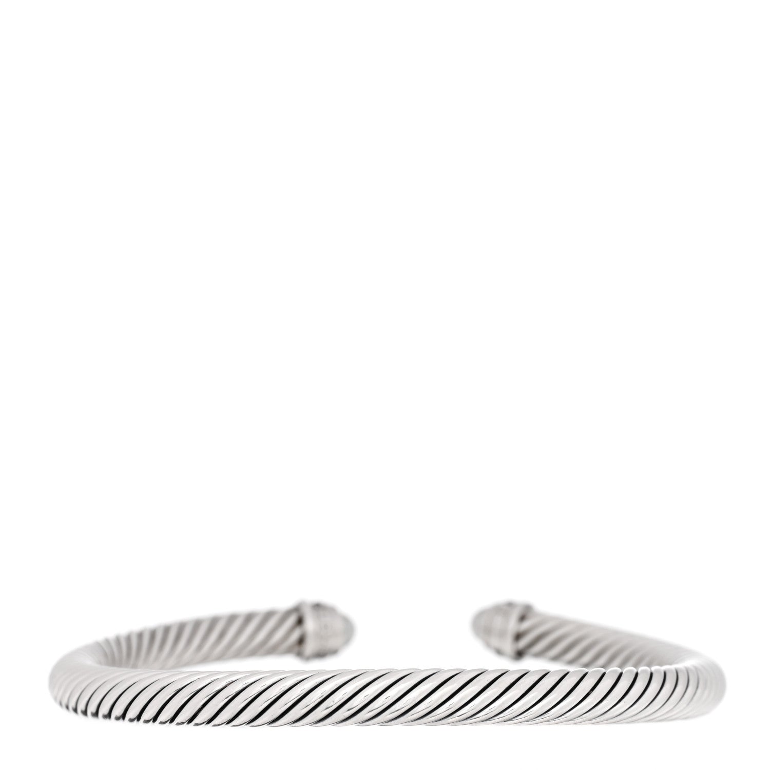 David Yurman Sterling Silver Cultured Pearl Diamond 5mm Cable Classics Bracelet 2 of 3