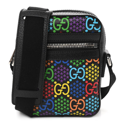 Gucci GG Supreme Monogram Psychedelic Messenger Bag Black 1 of 11