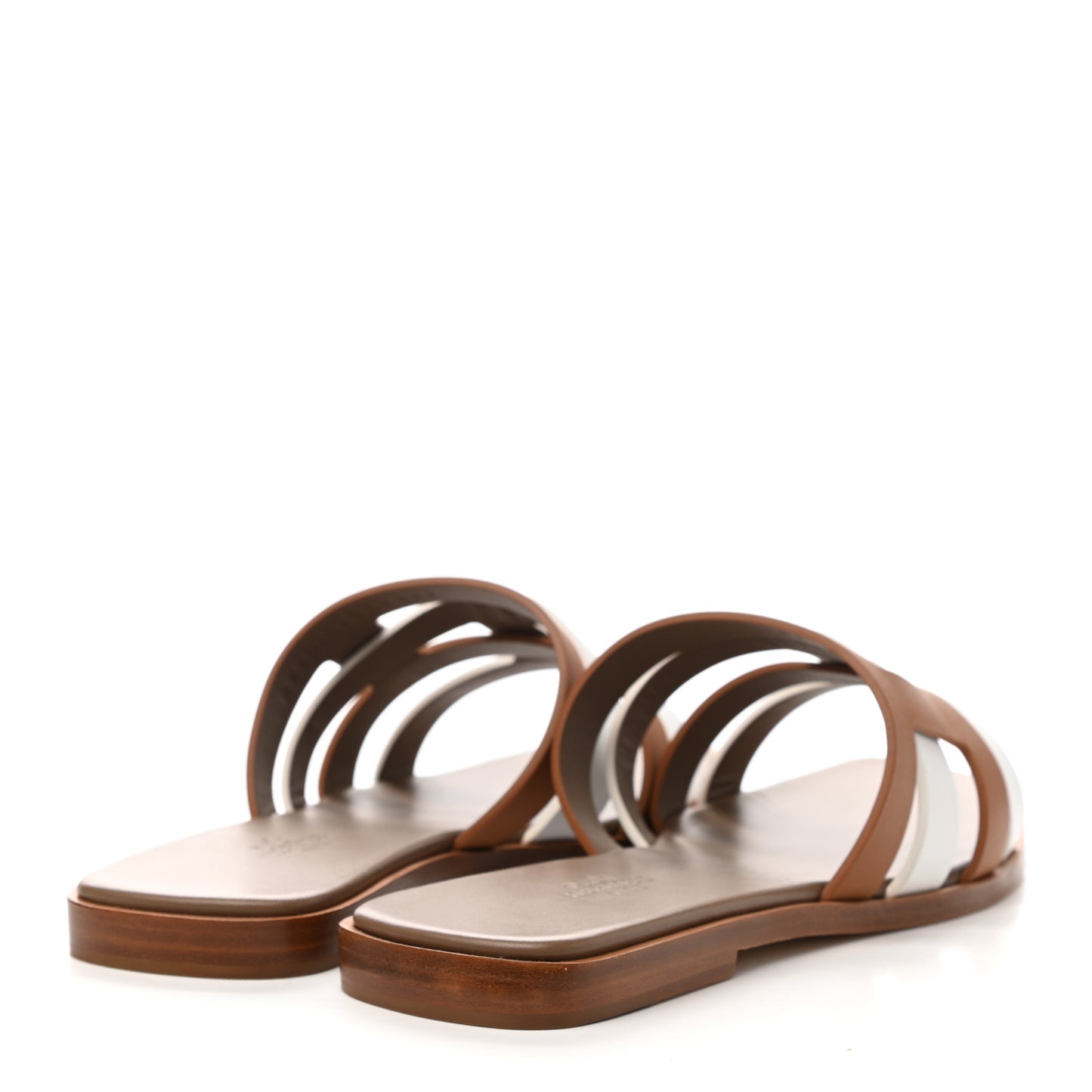 Calfskin Amore Sandals 38.5 White Naturel
