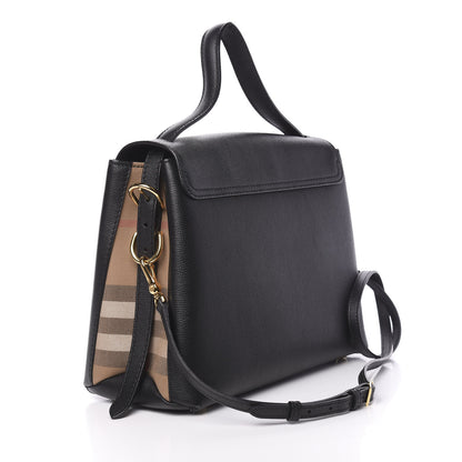 Burberry Derby Calfskin House Check Medium Camberley Black 4 of 15