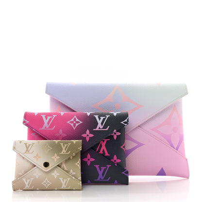 Louis Vuitton Monogram Giant Spring in the City Kirigami Pochette Set Sunrise Pastel Midnight Fuchsia Sunset Kaki 1 of 12