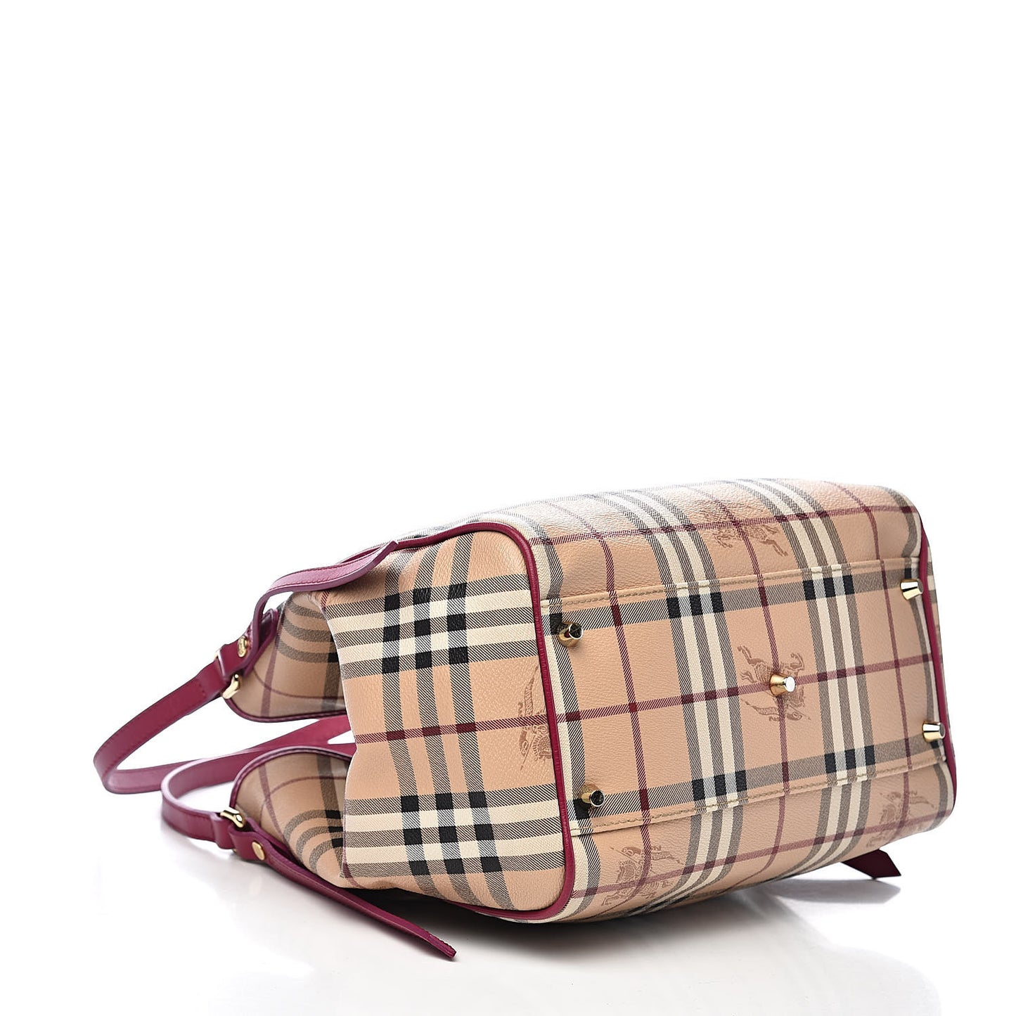 Haymarket Check Small Canterbury Tote Bright Rhubarb Pink
