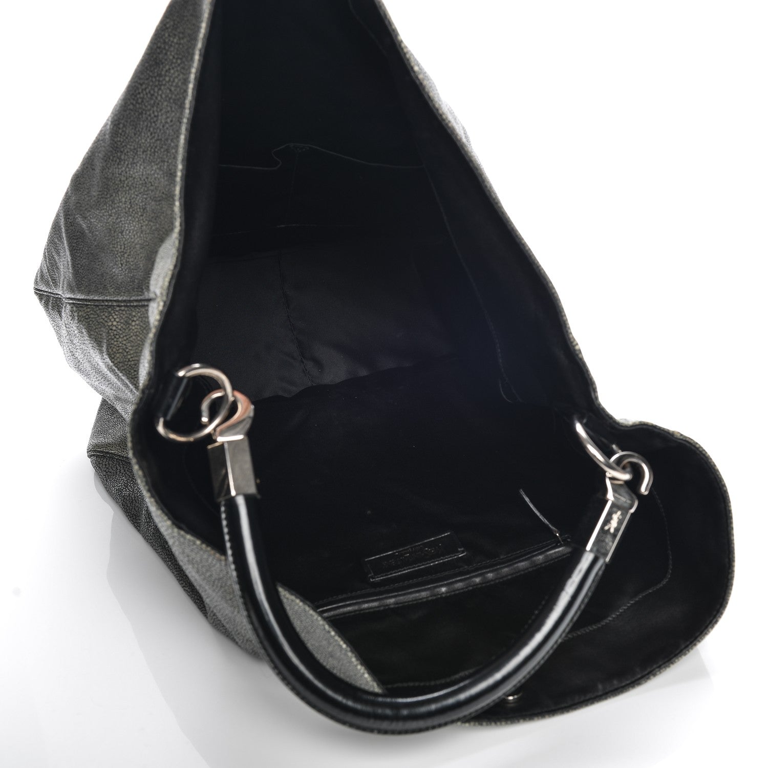 Saint Laurent Stingray Embossed Large Roady Silver 5 of 8