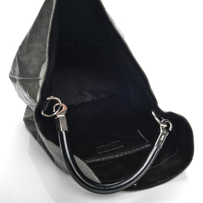 Saint Laurent Stingray Embossed Large Roady Silver 5 of 8
