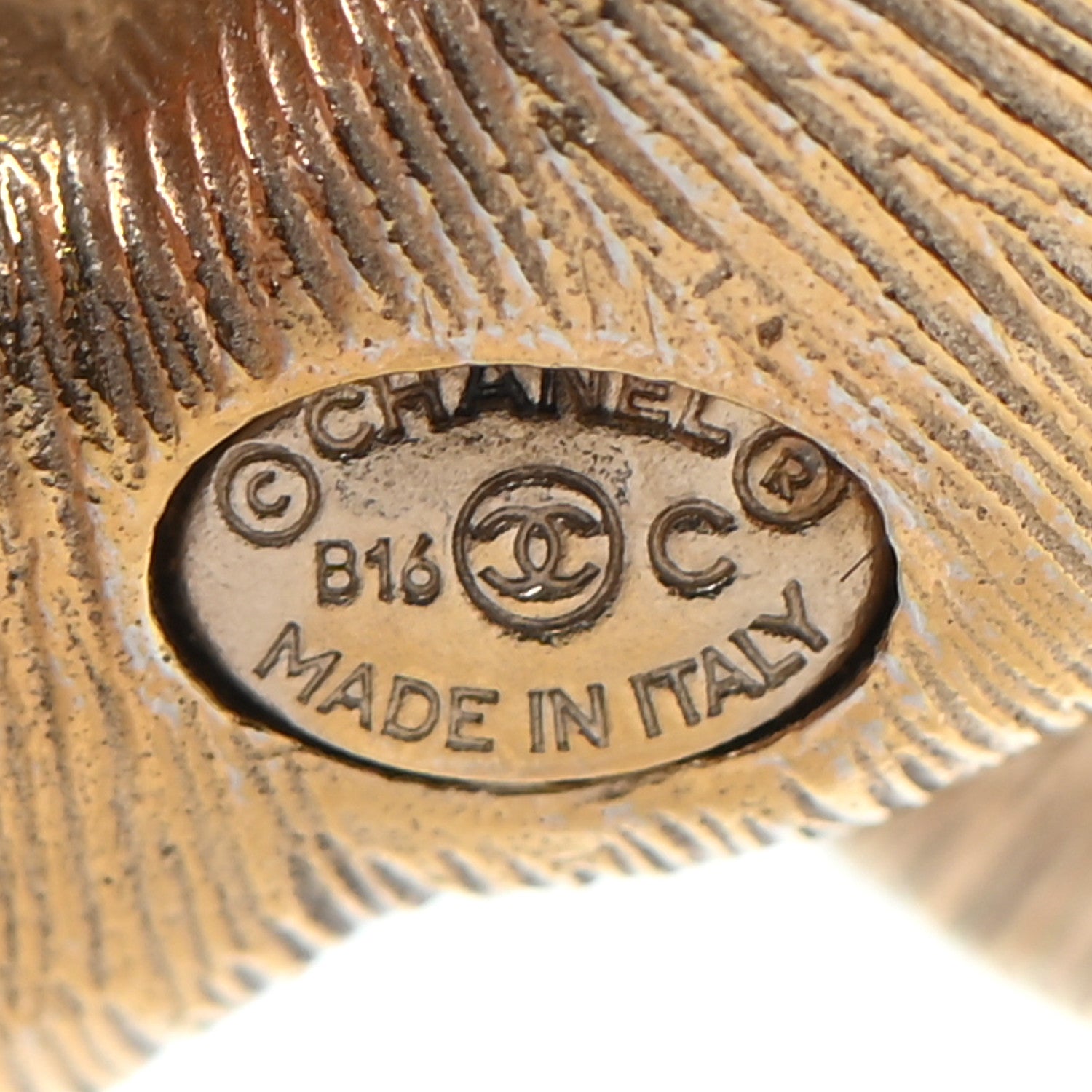 Chanel Crystal Twisted CC Brooch Gold Pale Pink 5 of 6