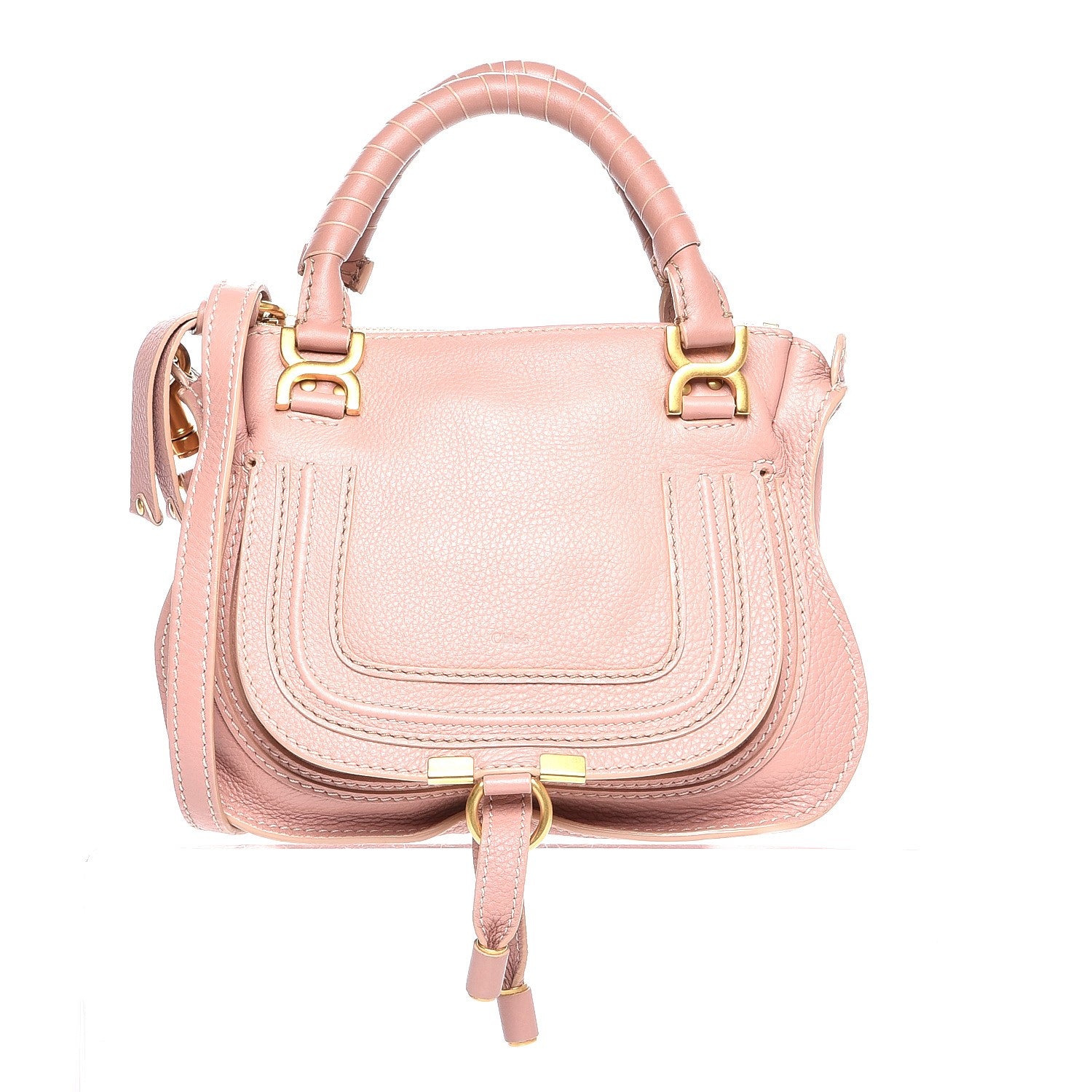 Chloe Calfskin Mini Marcie Satchel Anemone Pink 1 of 10