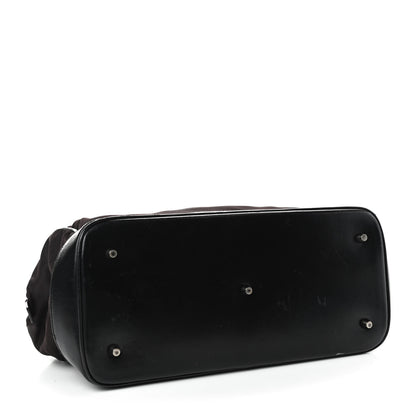 Prada Tessuto Nylon Soft Calfskin Shoulder Bag Ebano 4 of 10