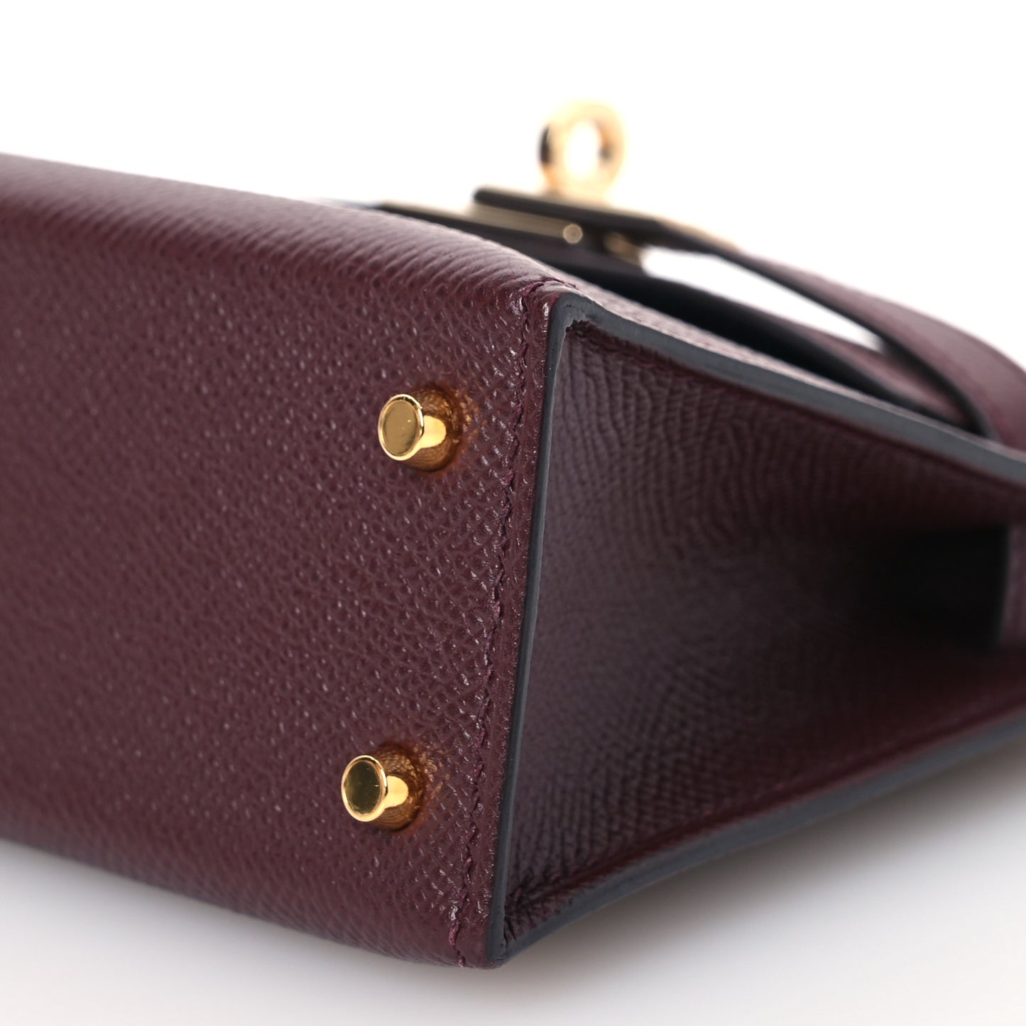 Epsom Horseshoe Mini Kelly Sellier 20 Bordeaux Vert Bosphore