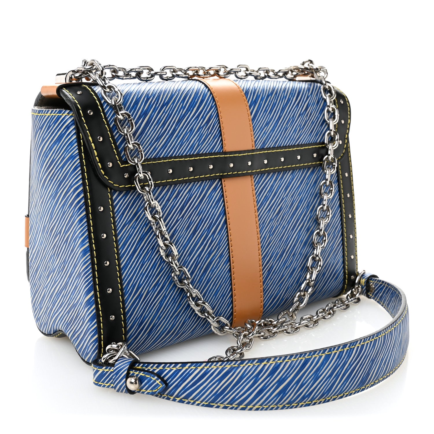 Louis Vuitton Epi Complice Trunks and Bags Twist Shoulder Bag MM Denim Light 4 of 13