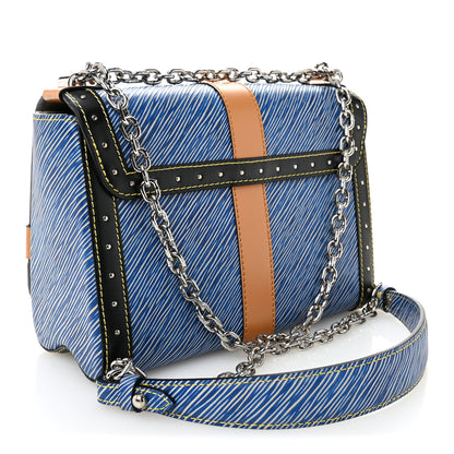 Louis Vuitton Epi Complice Trunks and Bags Twist Shoulder Bag MM Denim Light 4 of 13