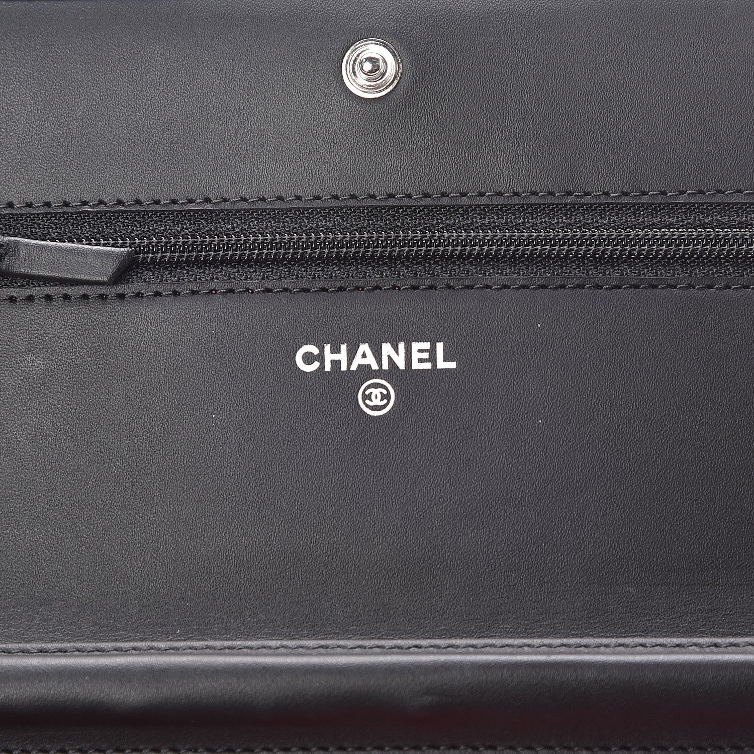 Chanel Calfskin Quilted Cambon Wallet On Chain WOC Black 6 of 13
