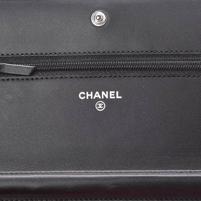 Chanel Calfskin Quilted Cambon Wallet On Chain WOC Black 6 of 13