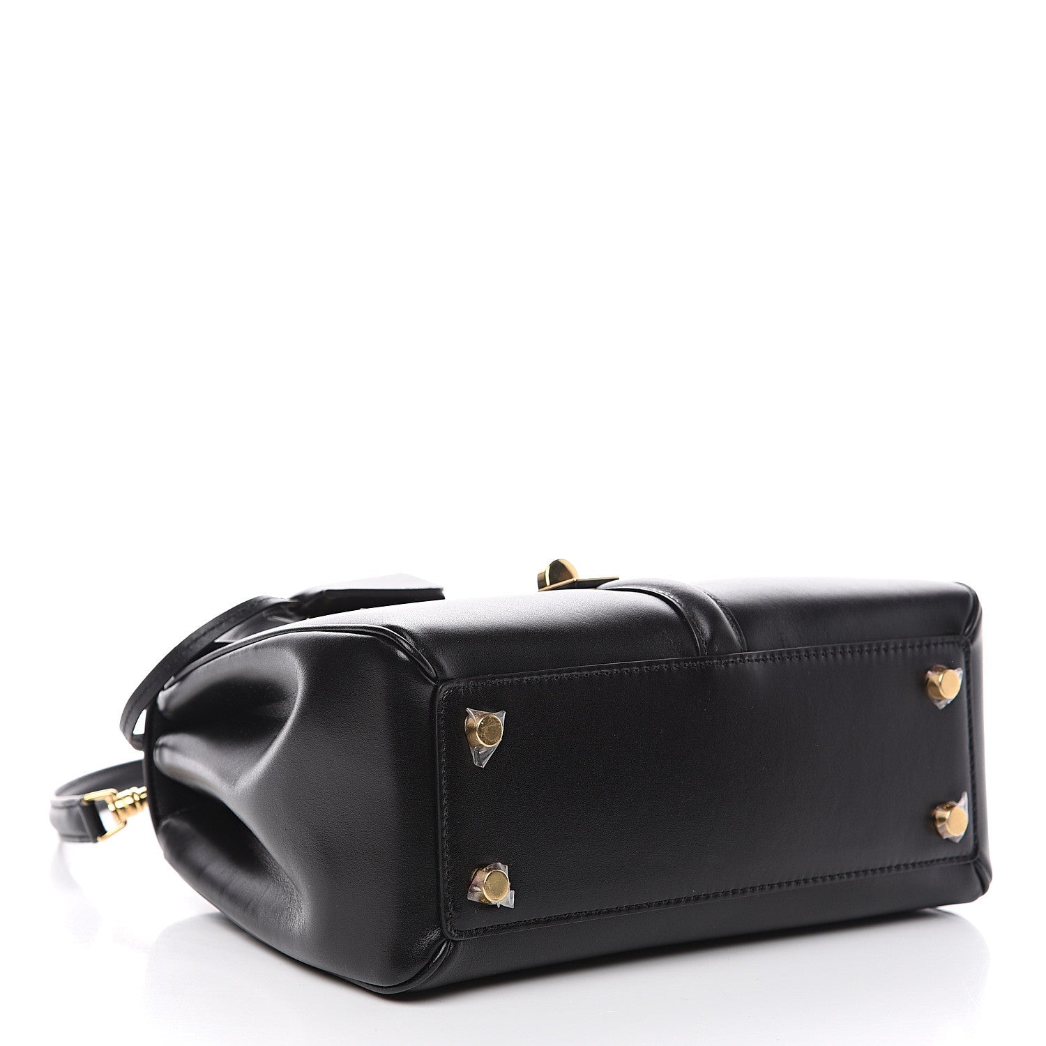 Celine Satinated Calfskin Small 16 Top Handle Bag Black 3 of 9
