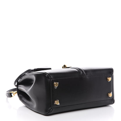 Celine Satinated Calfskin Small 16 Top Handle Bag Black 3 of 9